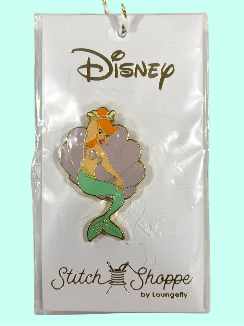 Loungefly Stitch Shoppe Peter Pan Mermaid Shell Pin New Neverland Mermaid Lagoon